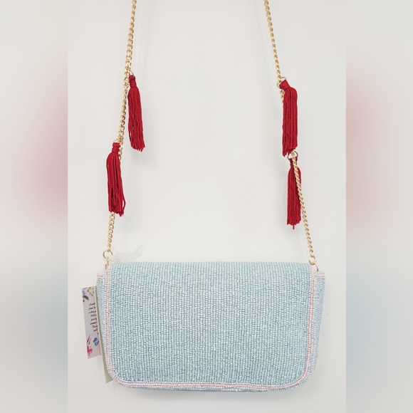 Viral TikTok Beaded Tomato Slice Shoulder Bag Purse Handcrafted in India NWT - Picture 8 of 15